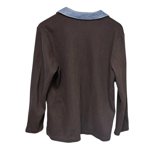 Designer Originals Studio Joy Christmas Jacket Size M Black Button Up Collar - Picture 7 of 9